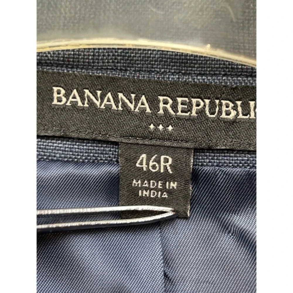 Banana Republic Blazer Mens 46R Plaid Slim Fit Sport‎ Coat Jacket Office
